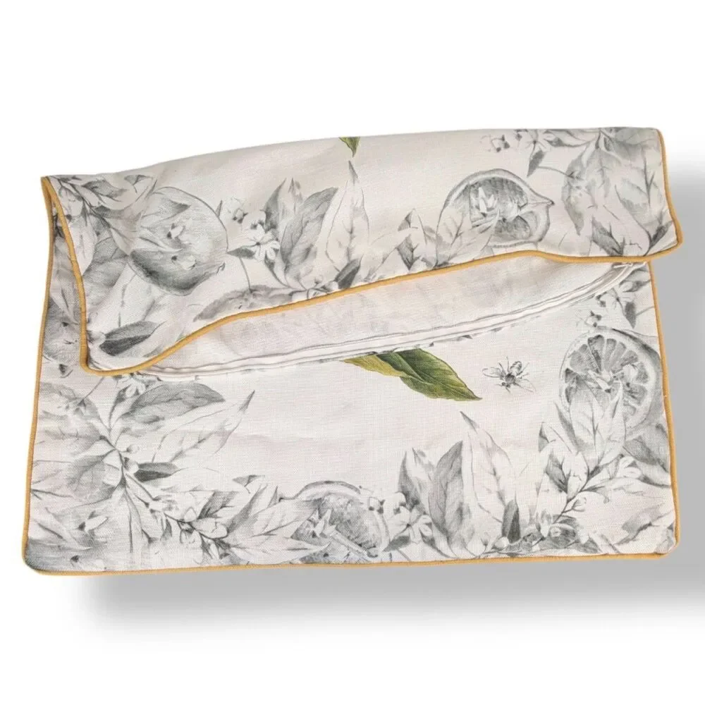 Williams Sonoma Meyer Lemon Botanical Indoor/Outdoor Tailored Pillow Cover